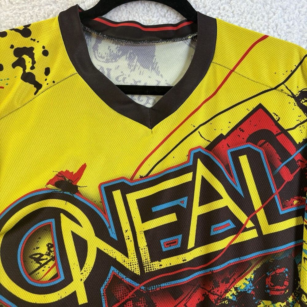 O'Neal‎ Dirt Bike Riding Motocross Off-Road Graphic Print Black Shirt Adult 2XL
